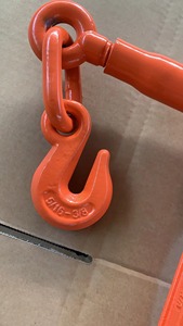 Attache-câble à levier forgé à <span class=keywords><strong>double</strong></span> crochet en acier au carbone, finition naturelle, robuste, capacité 2200 lb, pour l'exploitation minière - Product Image 5