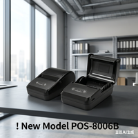 8006 80mm Max Paper Roll 3 Inci Printer Thermal POS Portabel Pembuat Struk Mesin Nirkabel Antarmuka USB 203dpi 50mm/s