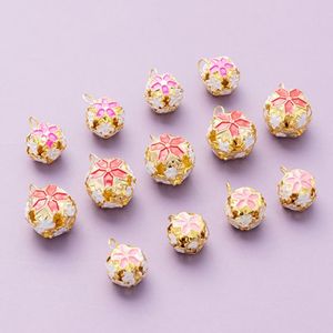 Campanelle Vintage a Forma di Fiore di Ciliegio, Ciondoli in <span class=keywords><strong>Ferro</strong></span> Traforato per Fai-da-Te, Portachiavi e Decorazioni per Zaini - Product Image 5