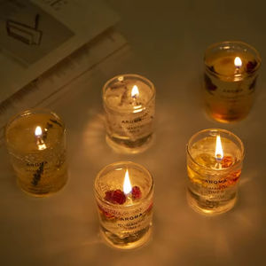 Vela Aromática de Gelatina Personalizada con Flor Eterna, Cera de Soja 100% Orgánica, Perfumada para Uso en Fiestas y Bares, Decoración Perfecta para el Hogar - Product Image 4