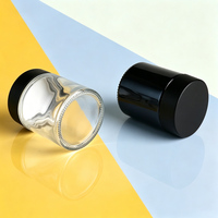 Chinesischer Hersteller 60mm Durchmesser Bernsteinfarbenes Glasgefäß mit Kindersicherem CR-Schraubverschluss, Recycelbares Glas für Mehrzweckverpackungen