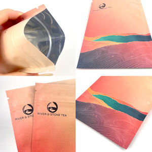 Muestra gratis impresión personalizada tres lados sello cremallera bolsa Mylar bolsa para gomitas de té galleta bolsa de embalaje - Product Image 2