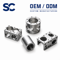 Composants usinés sur mesure OEM ODM en aluminium 7075 pour bras de support de fraisage CNC de précision, finition sablée pour articulation de robot