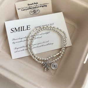 Bracelet à breloques en argent S925 pour femme, élastique, style rétro, motif dessin animé, bijou porte-bonheur - Product Image 3