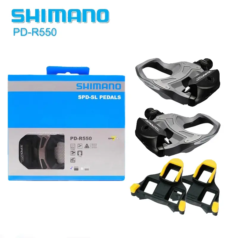 Road Bike Carbon Fiber Pedals 105 Pd R7000/Pd5800 R550/R540/Ultegra R8000 Professional Competition Cycling Pedals Sm-Sh11 Cleat