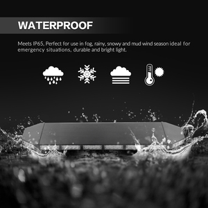 LED-760D-6 cảnh báo ánh sáng Directional Strobe ánh sáng Bar | Đen Hawk loạt hổ phách ánh sáng Bar đèn hiệu Roof Top Strobe - Product Image 4