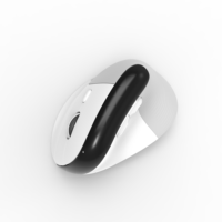 Mouse Nirkabel Ergonomis Custom OMR 217 2.4GHz 6-Tombol Mode Ganda Nirkabel Gaya Gaming Mini 3D