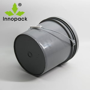 Seau à peinture en plastique miel de 3.5 gallons avec couvercle inviolable et poignée en métal pour fûts, seaux et barils - Product Image 5