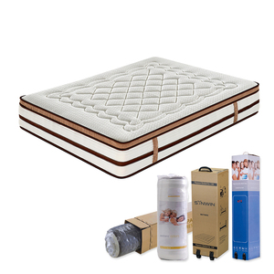 Matelas à ressorts ensachés à 5 zones avec matelas <span class=keywords><strong>de</strong></span> refroidissement en mousse à mémoire <span class=keywords><strong>de</strong></span> forme - Product Image 1