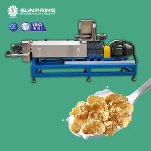 SUNPRING mısır gevreği ekstruder hattı kahvaltı tahıl yapma makinesi