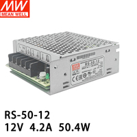 Alimentation à découpage Meanwell RS-50-24 24V à sortie unique 50W avec entrée CA universelle et indicateur LED pleine gamme pour l'état de marche