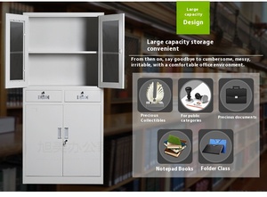 Archivador de Acero Laminado en Frío de 4 Niveles, Directo de Fábrica Luoyang, Resistente al Agua, con Cajones Extensibles y Candado, para Oficina u Hospital - Product Image 4