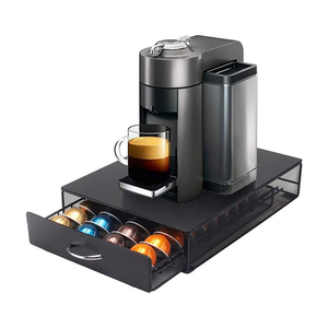 Meilleur Organisateur de Capsules de Café Noir pour 40 Capsules Universelles K-Cup, Tiroir de Rangement pour Capsules Keurig, <span class=keywords><strong>Support</strong></span> de Tasses - Product Image 1
