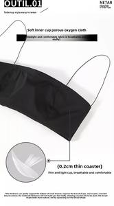 Hermosos <span class=keywords><strong>sujetadores</strong></span> sin aros para mujer, correas finas, <span class=keywords><strong>push</strong></span>-<span class=keywords><strong>up</strong></span>, eslinga pequeña en el pecho, sin espalda, sujetador de tubo sin tirantes, envoltura cruzada transpirable - Product Image 2