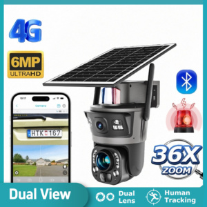 Ubox App ống kính kép 6MP 36x Zoom âm thanh hai chiều ai chụp ảnh nhiệt <span class=keywords><strong>Camera</strong></span> năng lượng mặt trời thẻ nhớ lưu trữ đám mây ngoài trời IP66 không thấm nước - Product Image 2