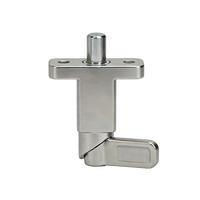 Loquets à ressort en acier/acier inoxydable avec bride pour montage en surface, à angle droit par rapport au goupille de piston 722.2