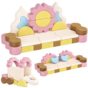 Structure de jeu souple pour bébés avec mousse haute densité, jouet d'intégration sensorielle intérieur, forme géométrique, unisexe - Product Image 5