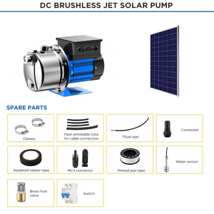 Pompe à eau solaire BESUN 400W DC avec moteur sans balais à aimant permanent <span class=keywords><strong>pour</strong></span> l'<span class=keywords><strong>arrosage</strong></span> des jardins domestiques, pompe à jet de surpression - Product Image 5