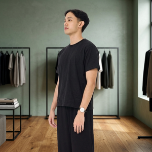 เสื้อยืดทรงบ็อกซี่เรียบง่าย ผ้าฝ้าย 100% 230gsm คอมบ์ 20 ขายส่งประเทศไทย - Product Image 3