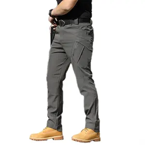 Mens Camouflage Training Cargo Pants Men Joggers Boost Casual Cotton Pants Hip Hop Ribbon Male Trousers