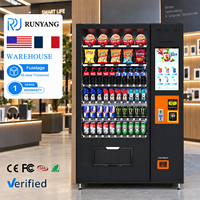 Distributeurs automatiques de boissons personnalisés RUNYANG pour les articles de vente au détail, distributeur automatique de collations pour les aliments et les boissons