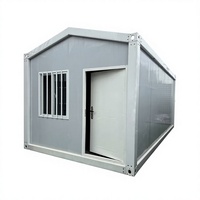 Maison modulaire préfabriquée portable, 1 chambre, 1 salle de bain, mini-maison mobile pour habitation, bureau, hôtel, boutique