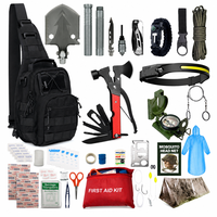 Kit de survie professionnel pour l'extérieur, équipement d'urgence pour le camping, la randonnée, le sauvetage en milieu sauvage, sac tactique multifonctionnel