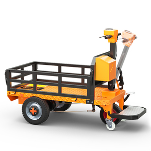 신형 2025년형 전동 플랫폼 운반 카트: 화물 이송용 모터 구동 평판 핸드카트 - Product Image 6