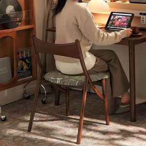 Dining <b>Chair</b> Solid Wood Upholstered Seat For Dining Room And <b>Study</b> - Product Image 2