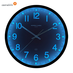 Hiện Đại Phát Sáng Trong Bóng Tối Đồng Hồ 12 Inch Im Lặng LED Ánh Sáng Đồng Hồ Treo Tường Điều Khiển Âm Thanh Điều Khiển Bằng Giọng Nói Thông Minh Đồng Hồ Tùy Chỉnh - Product Image 1