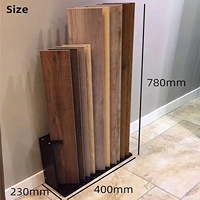 Support d'exposition sur pied en bois pour salle d'exposition, idéal pour les accessoires de carrelage mural, de toiture et de terrasse en porcelaine et céramique