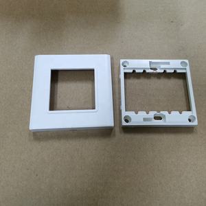 Cadre de <span class=keywords><strong>plaque</strong></span> murale de type 86 avec 2 inserts Façade de réseau 48x24mm pour les applications Cat6 UTP Module de câble réseau - Product Image 2