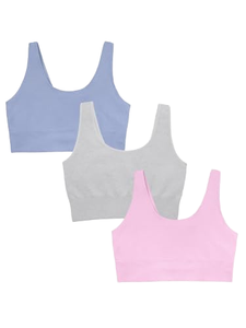 Wholesale Breathable Front Logo Women's Yoga Gym <b>Bra</b> Activewear with Double Shoulder Strap <b>Open</b> Back Brushed Spandex/Nylon - Product Image 1