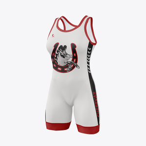 زي مصارعة نسائي مخصص من المصنع الأصلي مع نسيج مرن رباعي الاتجاهات قابل للتنفس وسريع الجفاف - Product Image 1