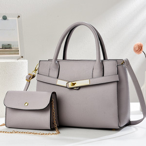 Bolso Tote Casual para Mujer Jemutaz con Adorno de Pompón, Correa Extraíble, Cierre de Solapa Clásico, Bolso de Mano de Microfibra para Uso Diario - Product Image 2