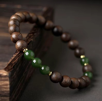 Fabricant Professionnel Kynam Vietnam Bijoux Religieux Artisanaux Unisexe Bracelet Perlé en Bois d'Agar Qinan pour Usage Quotidien