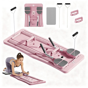 Equipo de Pilates Plegable, Reformer para Ejercicios Abdominales y Flexiones, Portátil, Resistente, Ecológico, Ligero para Mujeres - Product Image 1