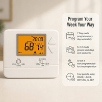 Thermostat programmable 7 jours 915 MHz PTAC RF sans fil 24 V pour climatisation d'hôtel