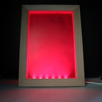 Cadre Photo personnalisable, nouveau modèle 2022, personnalisé, lampe, panneau Photo, Sublimation, cadre acrylique blanc avec lampe