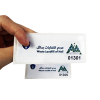 Étiquette de pare-brise rfid étiquette autocollante uhf rfid passive longue portée pour l'immatriculation ou le stationnement de véhicules de suivi de péage de voiture