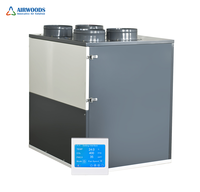 Système de ventilation à récupération de chaleur horizontal pour villa, hôtel et usage commercial, débit d'air 350m³/h, réfrigérant R410A