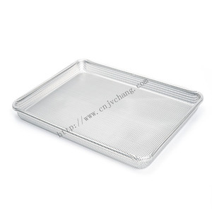 Bakery Accessories Full Perforated <strong>Trays</strong> of Aluminum Alloy <strong>Baking</strong> Sheet Pan <strong>with</strong> Rolled Edges - Product Image 2