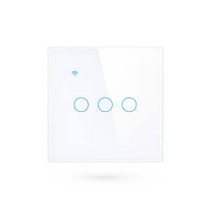 Alexa Google Home แผงควบคุมโทรศัพท์มือถือ EU 3CH WiFi สวิตช์ติดผนังอัจฉริยะ Tuya รีโมทคอนโทรลสำหรับ PST-TY-E3โคมไฟในบ้าน - Product Image 2