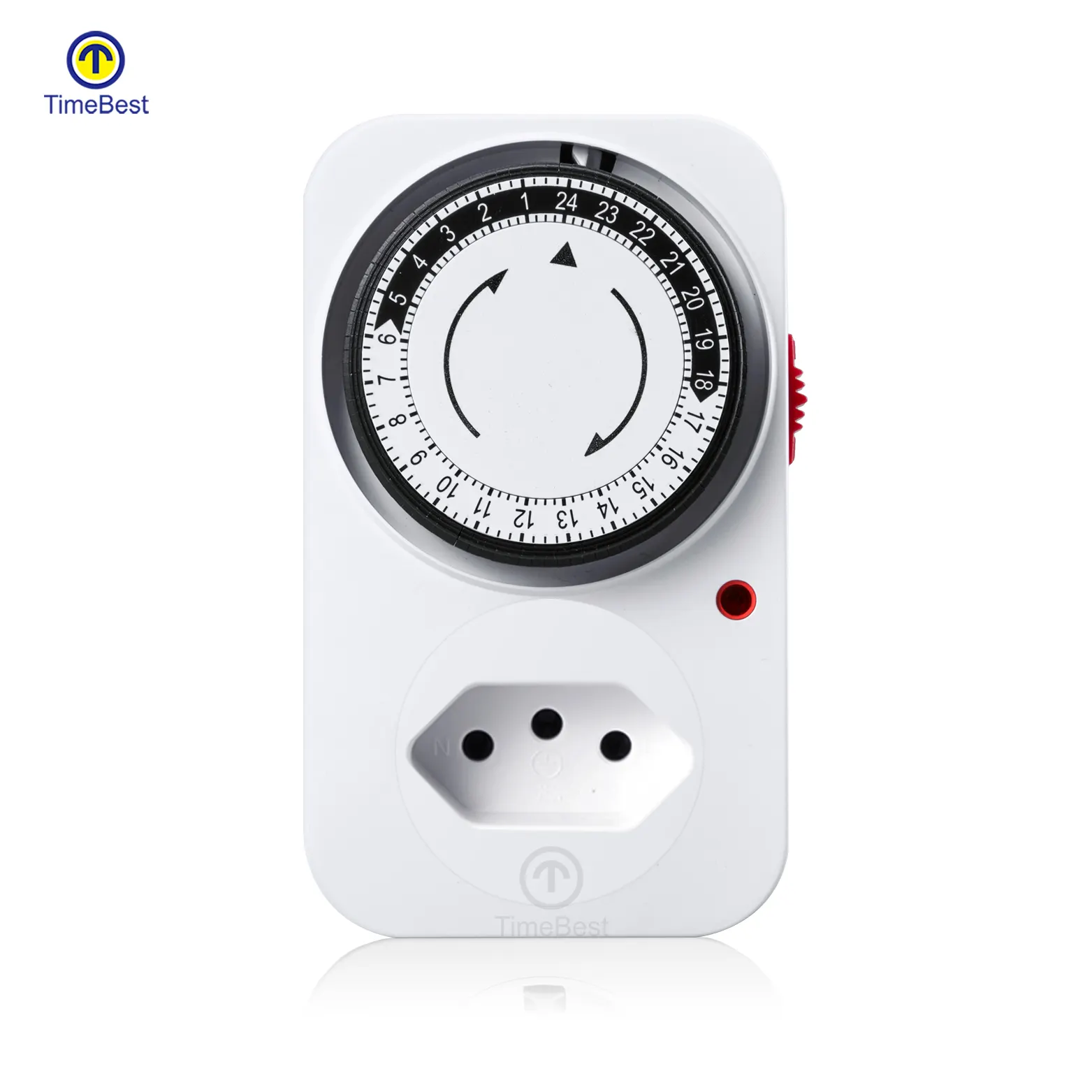 24 Hour Small Mechanical Automatic Timer Switch 220v Mini 30 Minutes Countdown Mechanical Plug Timer