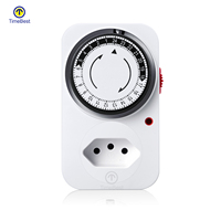 24 Stunden kleiner mechanischer automatischer Timer-Schalter 220V Mini 30 Minuten Countdown Mechanischer Stecker-Timer