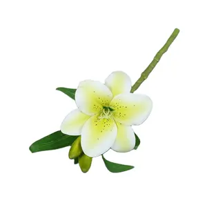 Simulated single head lily manufacturer selects wedding hall ceremony decoration flower materials and floral art