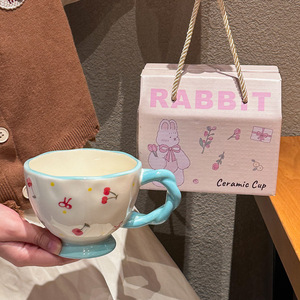 Wholesale High-quality Bow-shaped <b>Ceramic</b> <b>Mugs</b> Home and Office Water Cups Birthday Gift Cups - Product Image 3