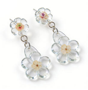 <span class=keywords><strong>Kit</strong></span> de bijoux en résine UV DIY avec moules en silicone à durcissement rapide, résine époxy transparente, pendentifs, boucles d'oreilles, porte-clés, accessoires - Product Image 2