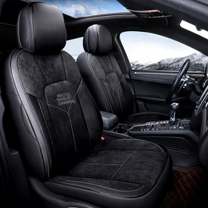 Fundas de Asiento de Coche de 5 Piezas, Personalizadas, de Lujo, Deportivas, Transpirables, de Cuero y Gamuza, para <span class=keywords><strong>Macan</strong></span> - Product Image 1