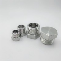 Raccord de Tube adaptateur hydraulique HW-FS2408-4F zingué mâle joint torique joint facial haute pression ORFS 4F raccord de tuyau bouchon hydraulique